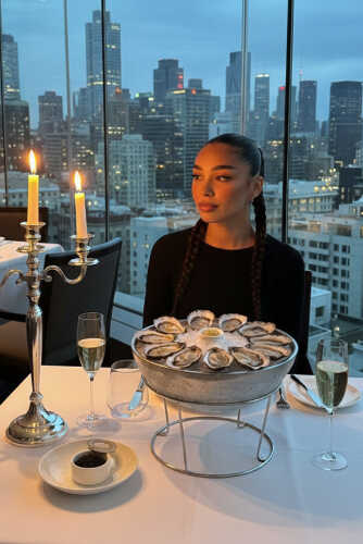 Michelin rooftop dinner