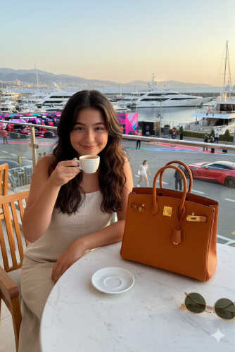 Pitside coffee moment